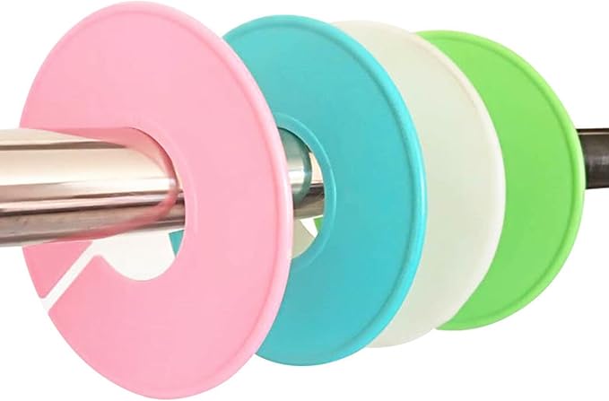 14PCs Closet Dividers for Clothes Round,Color Plastic Hanger Tags,Clothing Rack Dividers,Colorful Clothing Closet Rack Dividers Hangers,Closet Labels Reusable Wardrobe Hanger Separator(10 Colors)