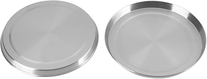4PCS Stainless Steel Stove Burner Covers, Electric Stove Burner Covers Round Kitchen Stove Top Burner Covers Silver Stove Cover Set for Kitchen