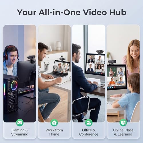 4K Ultra HD Webcam with 1/2.8"CMOS Sensor,PDAF Autof | Computer Access - Image 8