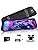 9.66 Inch Rear View Mirror Camera - 4K Mirror Dash Cam Front and Rear with 1080P Rear Camera - Full Touch Screen Mirror Camera for Car with WiFi&APP Control Parking Monitor Night Vision + 64GB Card