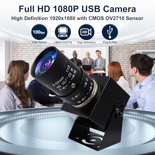 SVPRO 1080P USB Webcam with Telephoto 5-50mm Lens, Full HD Computer Camera 100fps/60fps/30fps for Windows/Mac/Linux/Android - Image 7