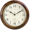 Kesin Wall Clock Wood 14 Inch Silent Wall Clocks Large Decorative