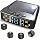 Tire Pressure Monitoring System, Tire Pressure Monitor System with Solar Charge, RV TPMS with 4 External sensors & 6 Alarm Modes, LCD Real-time Display, Auto OFF/ON, TPMS for Trailer/SUV/Truck 0-88PSI