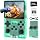 FVBADE R40S PRO Handheld Game Console 3.5 inch IPS Screen Mini Retro Console 3800mAh Portable Pocket Arcade 256G TF Card Transparent.(Green)