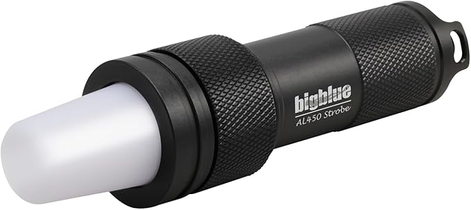 Bigblue AL 450 Lumen Strobe with Blue, Green, and red Flash