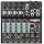 6-Channel Stereo Audio Mixer with Stepped Knobs, Mini Sound Board with 2 True Stereo Inputs, Mono/Stereo Switch, Precise Detented Pots, 16 DSP Effects, 48V Phantom for Keyboards, Studio