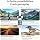 Portable Handheld Action Camera, 2.5K UHD Pocket Camcorder with 1.3" LCD Screen, 180° Rotatable Lens, Fill Light, Loop Recording, for Vlogging Travel Outdoor Sports (Black,128GB)