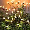 NBQQ Solar Garden Lights 4 Pack of 32 LEDs Swaying Firefly Garden Decor