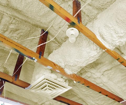 Akfix Thermcoat Fire Rated Spray Foam Insulation 120 sq ft (6x27.1 oz) - (R-Value 11.32/2 inch) Closed Cell Expanding Wide Sealant Thermal Insulation for Walls and Attic - Gun&Cleaner NOT Included