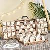 Earring Display for Selling, Portable Wood Jewelry Display Case, Large Capacity Jewelry Display for Selling, Earring Card Holder Organizer with Lock for Earrings, Bracelets, Necklaces