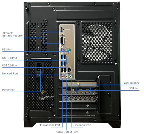 SKYESEV Gaming Desktop Computer PC,AMD Ryzen 5 5600,RTX3050 6GB,32GB DDR4