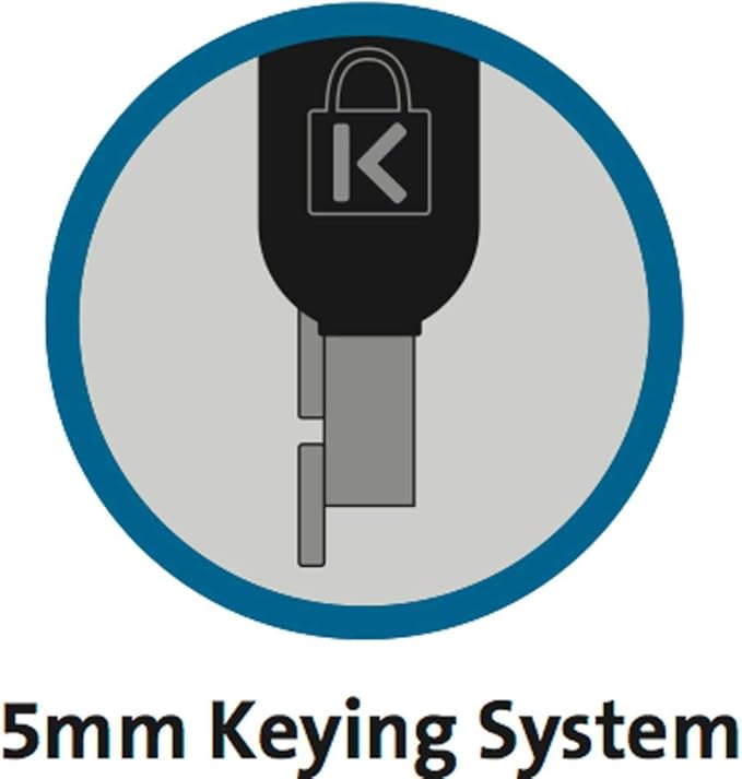 Kensington N17 Dell Laptop Lock - Keyed (K64440WW), Black and Silver, 1.1"x0.4"x0.4"