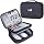 BUBM Electronic Organizer, Double Layer Travel Gear Bag for Cables, Plugs, Flash Hard Drive, Power Bank and More--a Sleeve Pouch for iPad (Large, Black)
