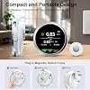 Radon Detector for Home, Radon Monitor with Long-Term & Short-Term Average, Temperature Humidity, Audible & Visual Alarms, Accurate Indoor Air Quality Tester for Home, Basement, Office