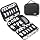 Lacdo Cord Organizer Travel, Cable Organizer Bag Case, Portable Electronics Organizer Travel Case, 6 Layer Large Capacity Charging Cords Storage organizer for Cables, SD Card, Travel Essentials, Black