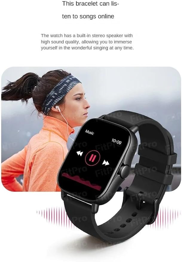 Smart Watch for Women Fitness Tracker: Gold Smart Watches for Women Digital Mens Watches Make/Answer Call Waterproof Running Smartwatch Android and iOS iPhone Compatible Heart Rate Monitor (Pink)