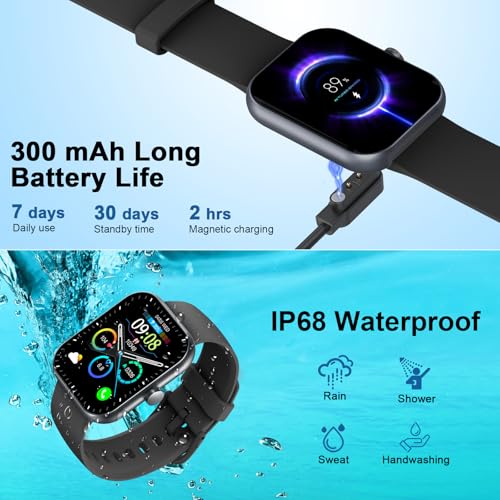 Jugeman Smart Watch for Men Women, 1.96" HD Smartatc | Smartwatches - Image 8