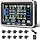 Trailer Tire Pressure Monitoring System 10 Sensors, 4.5" RV TPMS with Flow Through Sensor,6 Alerts Modes Monitor for Semi Truck/Camper/5th Wheel,Motorhome,Signal Booster,0-188PSI(4-22 Sensors)