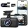 Dash Cam Front Rear, 4K Front + 4K Rear Full HD Dash Camera for Cars Built-in Wi-Fi Bluetooth GPS with 64GB SD Card, 3.0” IPS Screen with App Control, G-Sensor, HDR, Night Vision, 24H Parking Mode