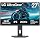 LG 27GS75Q-B 27-inch Ultragear QHD (2560x1440) Gaming Monitor, 180Hz (O/C 200Hz), 1ms, IPS, NVIDIA G-SYNC Compatible, AMD FreeSync, HDR10, Tilt/Height/Pivot Stand, HDMI, DisplayPort, Black