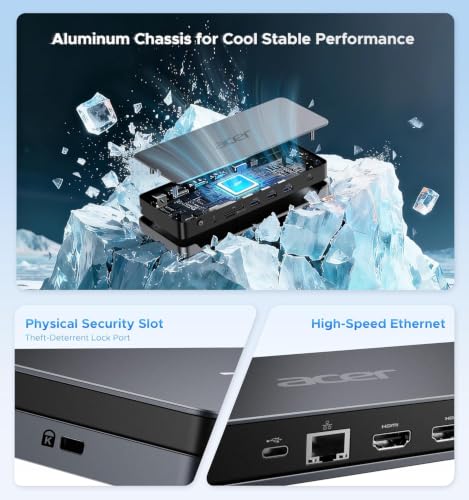 Acer 13-in-1 Laptop Docking Station, USB-C 3 Display | USB Hubs - Image 7