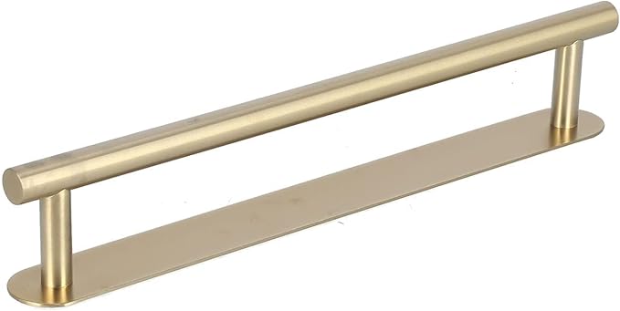 Cyrank Gold Single Bar Towel Rack, No Drill Self Adhesive Towel Holder, Stainless Steel, 40cm