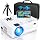 Native 1080P Projector with WiFi 6 and Two-Way Bluetooth, Full HD Video Projector for Outdoor Movies, 300" Display Projector 4k Home Theater, Compatible with iOS/Android/PC/XBox/PS4/TV Stick/HDMI/USB