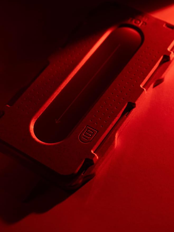 BodyGuardz Red Light Converter Screen Protector – Passive Red Light Therapy for Face - Promotes Better Sleep, Healthier Skin, Reduced Eye Strain – 9H Tempered Glass, Easy Install (iPhone 17 Pro / 16 Pro)