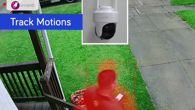 xmartO 10X Zoom Dual Lens PTZ Home Security Camera