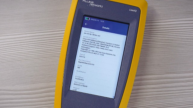 Fluke Networks LIQ-100 LinkIQ Cable + Network Tester