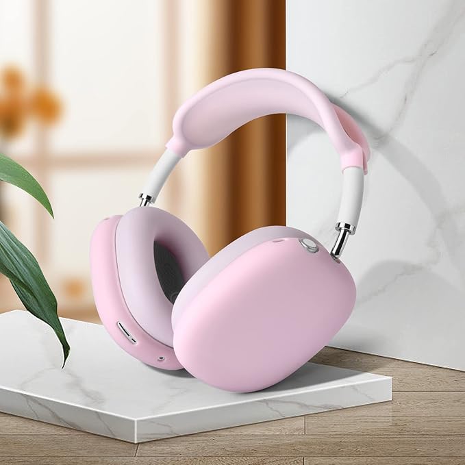 Filoto Case for Airpods Max Headphones, Ear Pad Case Cover/Ear Cups Co ver/Headband for AirPods Max (USB-C/Lightning)(2024/2020), Silicone for Apple Airpod Max, Accessories Cases(Pink)