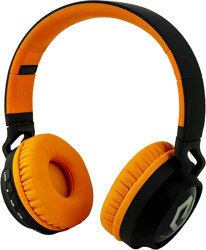 PowerLocus Kids Headphones Wireless, Bluetooth Headphones for Kids Over Ear, LED Lights, 85dB Safe Volume Limit, Foldable, Micro SD Mode, Built-in and Line-in Microphone for Phones,Tablets,Laptop