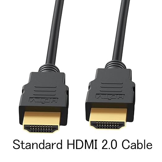 HDMI Cable 4 FT 2-Pack, 4K HDMI TV Cable 4FT, Shielded HDMI 2.0 CL3 Rated Cord for Smart Monitor with Streaming TV, 4K, 1080P@144Hz,ARC & CL3 Rated | for Laptop, Monitor, PS5, PS4, Xbox, Soundbar