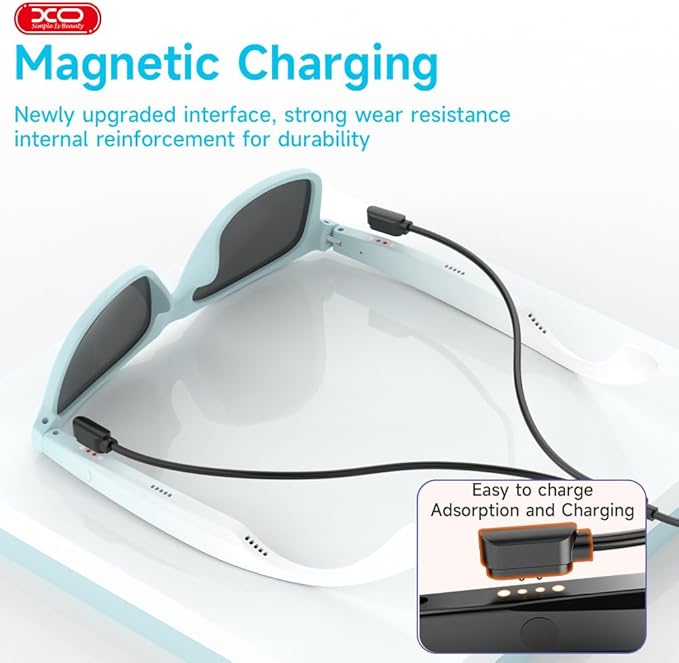 Smart Bluetooth Sunglasses, XO Smart Bluetooth Audio Glasses for Women Men,Athletic/Outdoor UV Protection Riding, Driving,Fishing, Running (Mint Green)