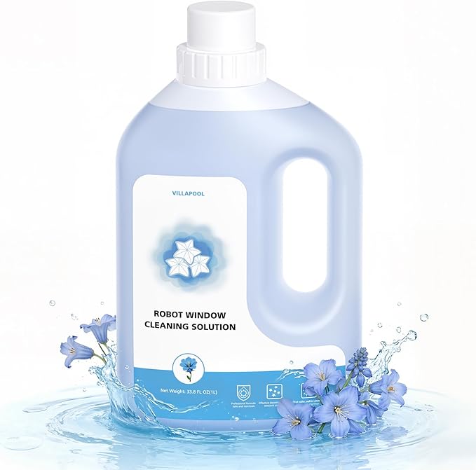 Window Cleaning Solution Compatible with ECOVACS Winbot W2 PRO OMNI/ W2 OMNI/ W2 PRO/ W1 PRO/WINBOT MINI,1L