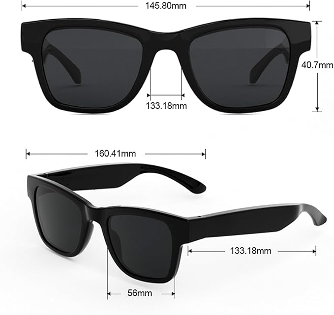 AI Translation Smart Glasses with Chat GPT for Men and Women - Real-time Translator 164 Languages, Music Playback & Hands-Free Calls for Daily Use, Travel