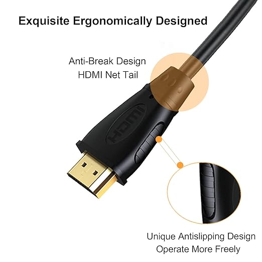 4K Short HDMI Cable 1 Foot, 2-Pack, High Speed HDMI 2.0 Cable Supports ARC & CL3 Rated for Laptop, Soundbar, Monitor, PS5, PS4, Xbox One, Fire TV, etc