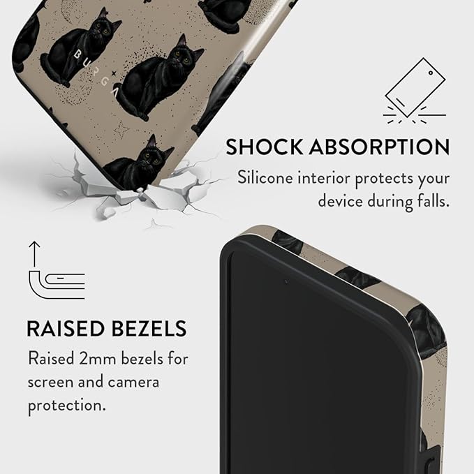 BURGA Phone Case for iPhone 15 - Cute, Trendy, Aesthetic, Pattern Phone Cover, Hard Shell Protection - fits Apple iPhone 15 Case for Women and Men
