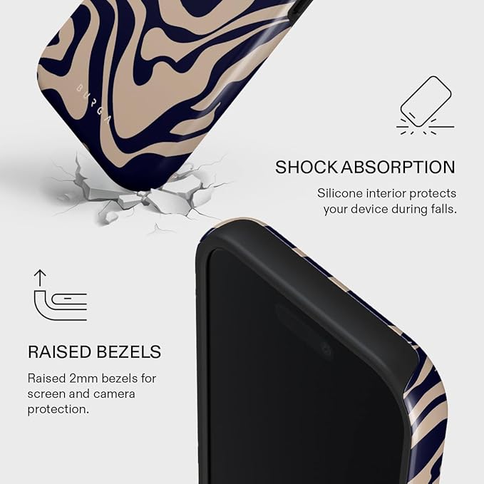 BURGA Phone Case for iPhone 17 - Cute, Trendy, Aesthetic, Pattern Phone Cover, Hard Shell Protection - fits Apple iPhone 17 Case for Women and Men