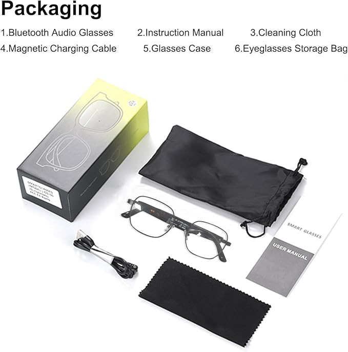 AI Smart Glasses, Powered by GPT, Support 165+ Languages Translation, Multi-Functional Translator, Noise Reduction & Photochromic Lenses, Unisex Bluetooth Glasses for Work/Travel/Study