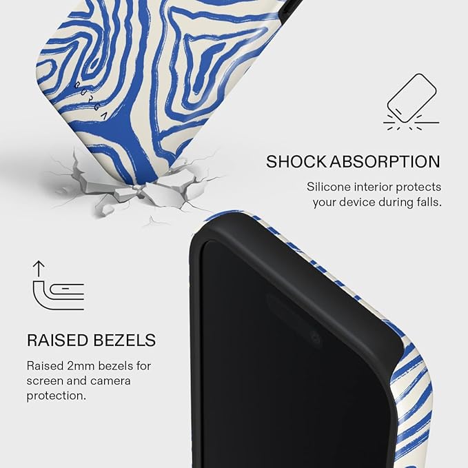 BURGA Phone Case for iPhone 17 - Cute, Trendy, Aesthetic, Pattern Phone Cover, Hard Shell Protection - fits Apple iPhone 17 Case for Women and Men