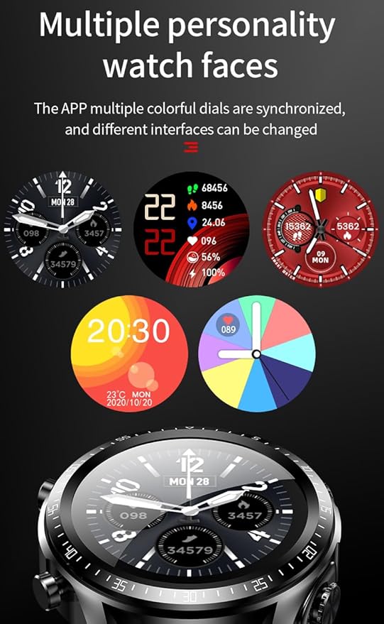 2-in-1 Smart Watch with Bluetooth Earbuds Wireless Smartwatch Fitness Tracker Heart Rate Monitor IP67 Waterproof
