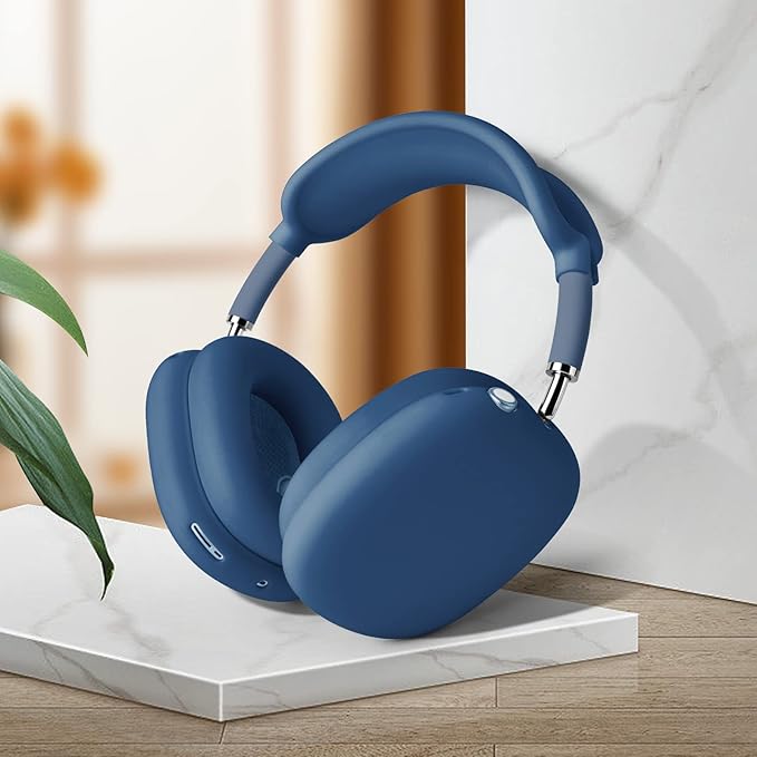 Case for Airpods Max Headphones, Ear Pad Case Cover/Ear Cups Co ver/Headband for AirPods Max (USB-C/Lightning)(2024/2020), Silicone for Apple Airpod Max, Accessories Cases(Dark Blue)