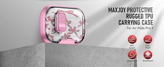 for AirPods Pro 3 Case (2025) with Phone Stand & Cleaner Kit, Cute Soft Silicone Cover for AirPods Pro 3rd Genera case with Keychain for Women Men with Keychain for Airpod Pro case(2025)