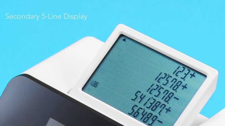 Sharp Paperless Printing Desk Calculator, White (EL-1901)