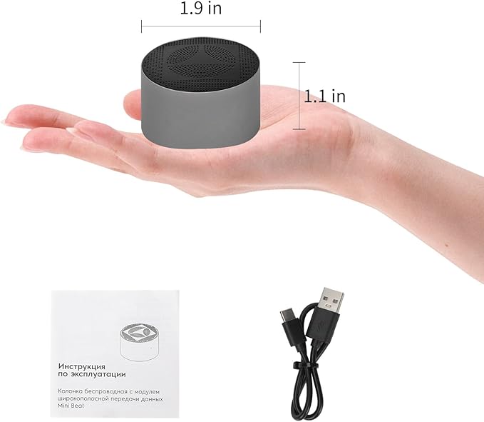 Small Speaker, Bluetooth Speaker with 360°HD Stereo Sound and Robust Bass, Mini Speakers with Hands-Free Call, IP67 Waterproof, Portable Speakers for Shower, Room, Car, Trip, Ideal Gift for Men, Women