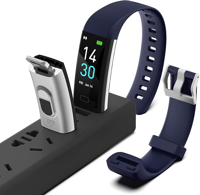 Fitness Tracker with Step/Distance/Calories Counter, Activity Tracker with Heart Rate Monitor, Slim Style Watch IP68 Waterproof, Sleep Monitor Tracker, Pedometer Watch for Women Men