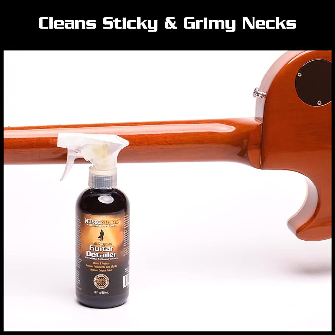MusicNomad MN152 Premium Guitar Detailer for Matte and Gloss Finishes 12oz