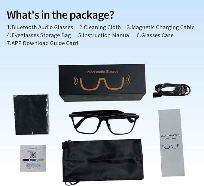 AI Smart Glasses, Support 160+ Languages, Real-Time Translation via APP, Wearable Tech Bluetooth Glasses with Speakers, Color-Change Lenses, AI Translation Glasses for Travel Meeting Trade