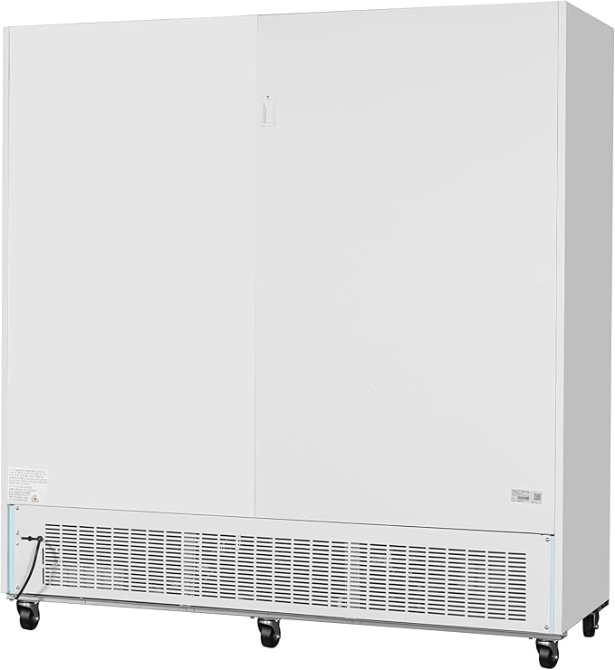 KoolMore MDF-3GD-52C-WH 80 in. Commercial Three Glass Door Display Upright Freezer Merchandiser in White 52 Cu. Ft